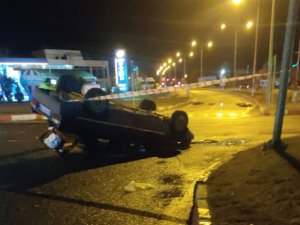 Malatya’da Otomobil Takla Attı: 1 Yaralı