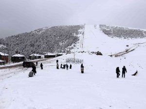Kar Yağışını Duyan Zigana Kayak Merkezine Akın Etti