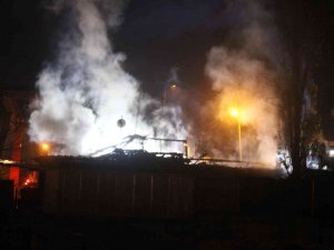 Kayseri’de Bekçi Kulübesinde Yangın Paniği