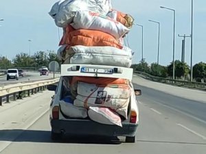 Yükünü Gören Şaşırdı: Kamyonet Değil Otomobil