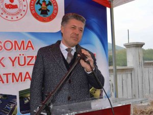 Soma’da Yarı Olimpik Yüzme Havuzunun Temeli Atıldı