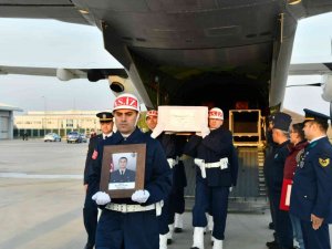Şehit Mustafa Yıldız’ın Naaşı Amasya Merzifon Havalimanı’nda Karşılandı