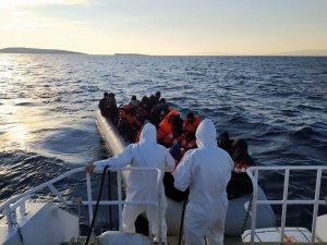 Ayvalık’ta 41 Kaçak Göçmen Yakalandı