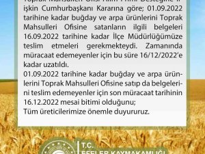 Tmo Prim Desteği Başvuruları Uzatıldı