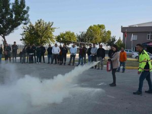 Mersin Büyükşehir Belediyesi Personellerine Yangın Eğitimi