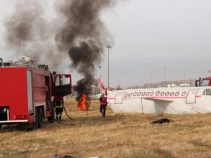 Van’da Uçak Kazası Tatbikatı