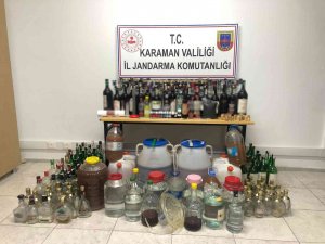 Karaman’da Yılbaşı Öncesi 300 Kilo Kaçak İçki Ele Geçirildi