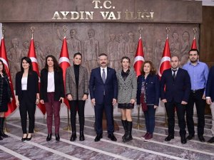 Aydınlı Girişimciler, Vali Aksoy’a Ürünlerini Tanıttı