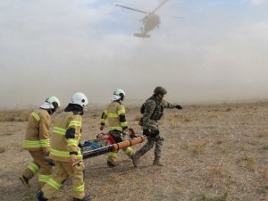 Msb’den Helikopterli Yangın Söndürme Tatbikatı