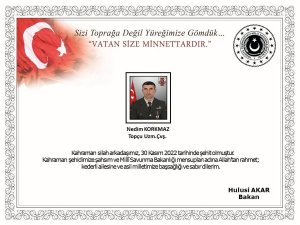 Msb: "Pençe-kilit Harekatı Bölgesinde Bir Asker Şehit Oldu"