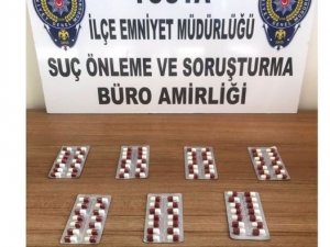 Kastamonu’da 98 Adet Sentetik Ecza Hap Ele Geçirildi