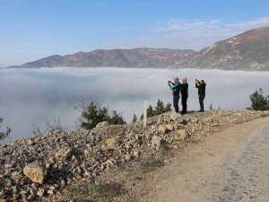 Amasya’da Sis Denizi Görenleri Mest Etti