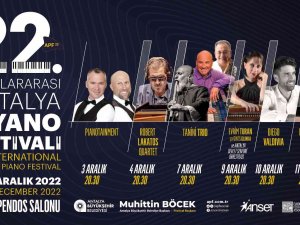 22. Uluslararası Antalya Piyano Festivali Başlıyor