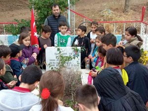 İ̇smini Taşıdıkları Şehidin Mezarını Ziyaret Edip Dua Ettiler
