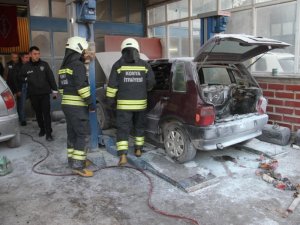 Konya’da Lpg’li Otomobil Tamiratı Sırasında Patlama: 5 Yaralı