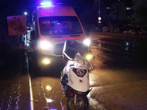 Edirne’de Motosikletten Düşen Kurye Yaralandı