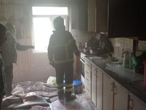 İ̇kamet Yangınında 1 Kişi Dumandan Zehirlendi