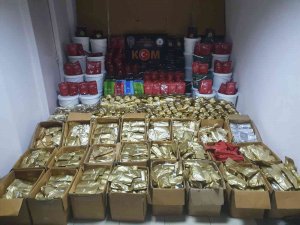 Hatay’da 7 Ton 908 Kilogram Kaçak Nargile Tütünü Ele Geçirildi