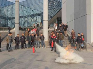 Kocasinan’da Yangın Tatbikatı Gerçeği Aratmadı