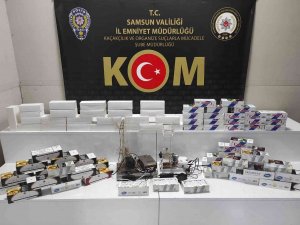 Samsun’da 18 Bin Dal Bandrolsüz Makaron Ele Geçirildi