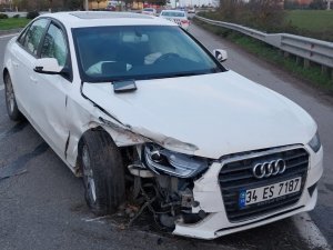Samsun’da Otomobil Bariyere Çarptı: 1 Yaralı