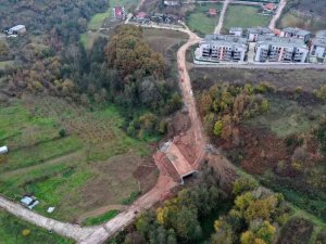 Hamam Deresi Üzerinde 8 Metrelik Menfez, 500 Metrelik Yol Yapılıyor