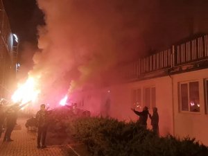 48 Gençlik Taraftarlarından Maç Öncesi Futbolculara Moral