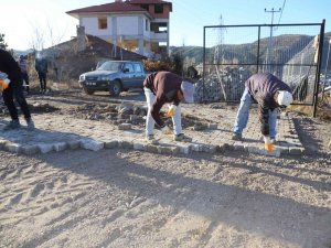 Çameli’nde Kilit Parke Çalışmaları Sürüyor