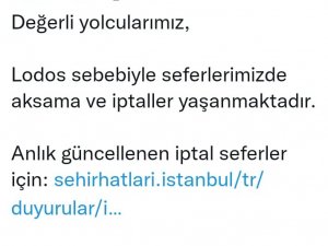 İ̇stanbul’da Deniz Ulaşımına Lodos Engeli
