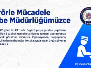 Terör Örgütü Mlkp Propagandası Yapan 2 Şüpheli Gözaltına Alındı