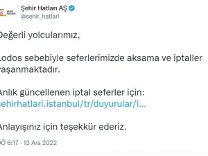 İ̇stanbul’da Şiddetli Lodos Vapur Seferlerini Aksattı