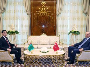 Cumhurbaşkanı Erdoğan, Türkmenistan Devlet Başkanı Berdimuhamedov İle Görüştü