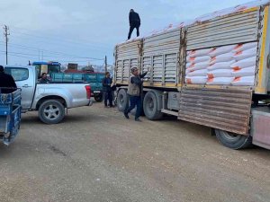 Mut’ta Çiftçiye Arpa Tohumu Desteği