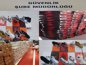 Edirne’de Bir İş Yerinde Çok Sayıda Taklit Ayakkabı Ele Geçirildi