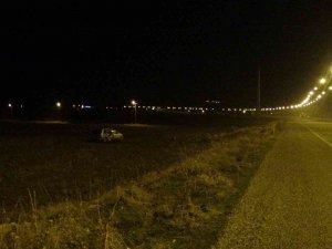 Gercüş’te Otomobil Tarlaya Uçtu: 1 Yaralı