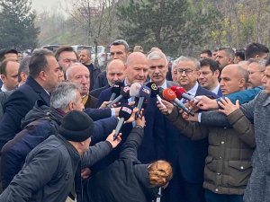 Bakan Soylu Patlama Bölgesinde İncelemelerde Bulundu