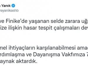 Antalya’da Selden Zarar Gören Vatandaşlar İçin 7 Milyon Lira Daha Kaynak Aktarıldı