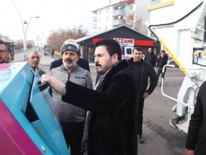 Ağrı’da 3 Bin Litre Kapasiteli Yer Üstü Konteynırlar Yerleştirildi