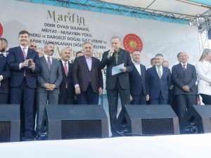 Cumhurbaşkanı Erdoğan Mardin’de Güncel Değeri 17,5 Milyar Olan Projelerin Açılışını Yaptı
