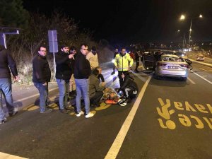 Hastane Önünde Kaza: 1 Yaralı
