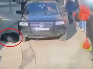 Cipin Yaşlı Kadına Çarparak Altına Alma Anı Kameralarda