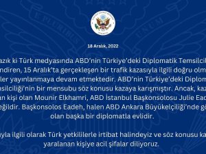 Abd Büyükelçiliği, Abd Başkonsolosu’nun Eşinin Kaza Yaptığı Haberlerini Yalanladı