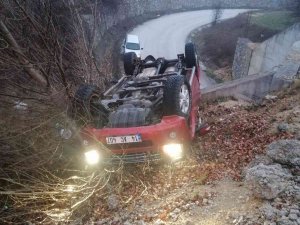 Arazi Aracı Takla Attı: 2 Yaralı