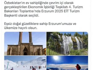 Erzurum "2025 Ei̇t Turizm Başkenti" Olarak İlan Edildi, Vatandaşlar Sevinçle Karşıladı
