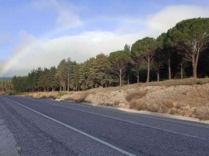 Kazdağları’nda Bulut Geçişlerinde Ortaya Çıkan Gökkuşağı Beğeniyle İzlendi