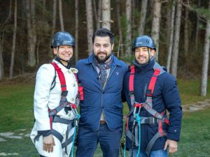Dünya Şampiyonları Termal Kasabayı Gezdi, Zipline Yaptı