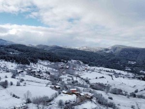 Beyaza Bürünen Kastamonu’nun Yüksek Kesimleri Havadan Görüntülendi