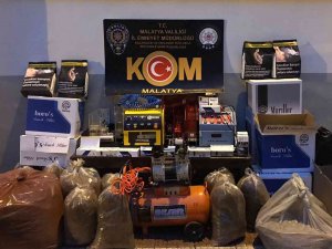 Malatya’da Çok Sayıda Gümrük Kaçağı Ürün Yakalandı