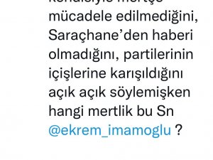 Beyoğlu Belediye Başkanı Yıldız’dan İ̇mamoğlu’na "Kasımpaşa Ve Mertlik" Tepkisi