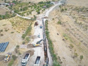 Elazığ’da 4 Beldenin Su İhtiyacını Karşılayacak Projede Çalışmalar Sürüyor
